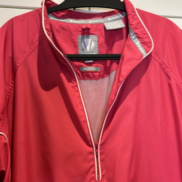 Sunice Windbreaker Pullover Half Zip Women’s size M Hot Pink Light Jacket - Picture 10 of 12